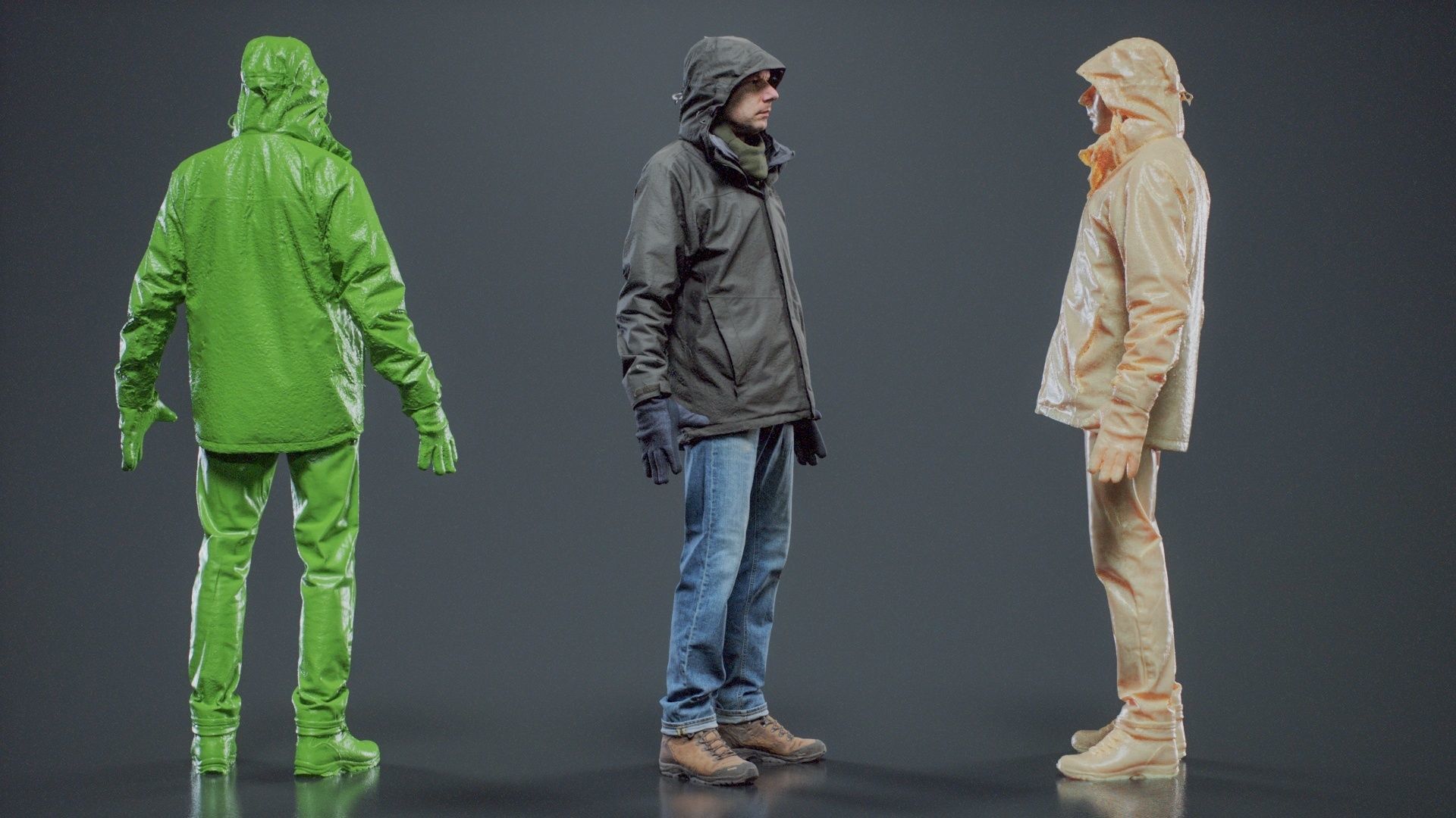 Winter Hiking Man 009 RAW Scan 3D model_2