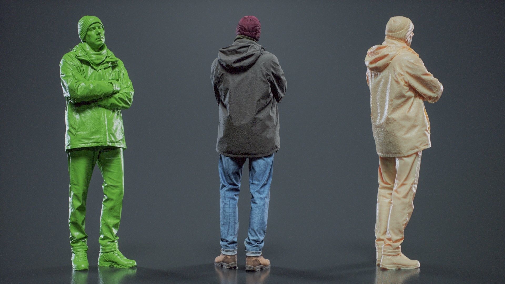 Winter Hiking Man 007 RAW Scan 3D model_6