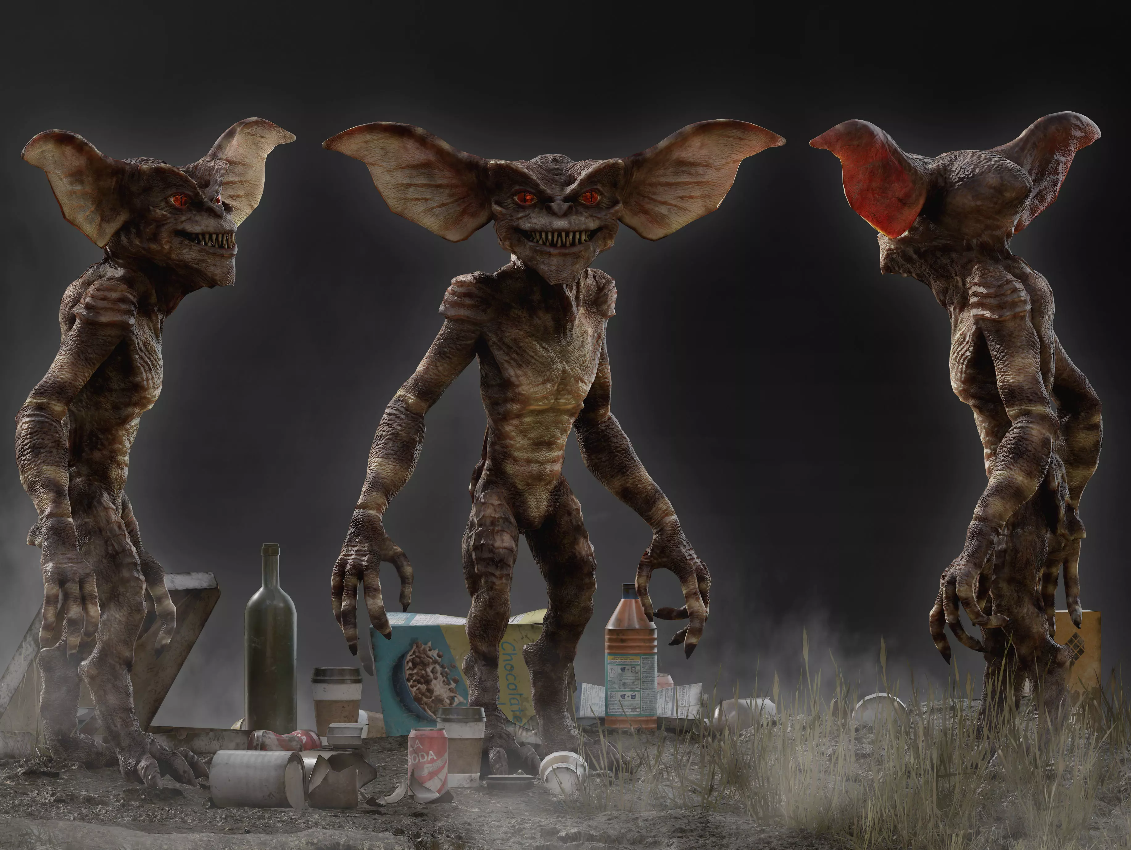 Gremlin Low-poly 3D model
