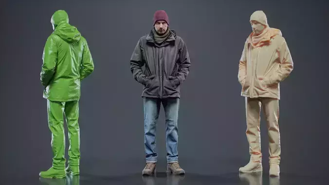 Winter Hiking Man 006 RAW Scan