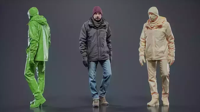 Winter Hiking Man 004 RAW Scan