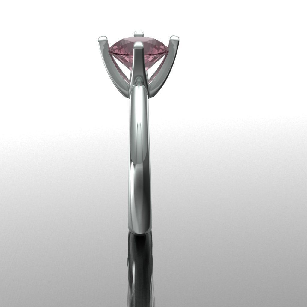 Solitaire Ring Free 3D print model_2