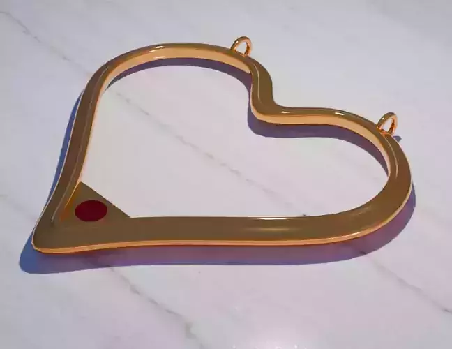 Gold heart pendant