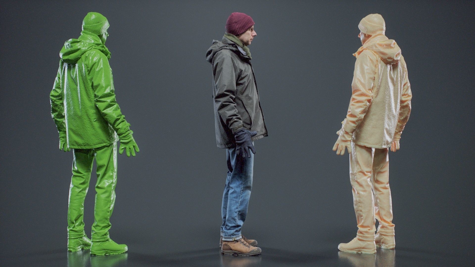 Winter Hiking Man 001 RAW Scan 3D model_3