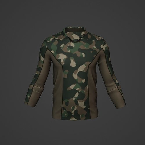 Military Soldier Clothing T-shirt Low-poly 3D model
