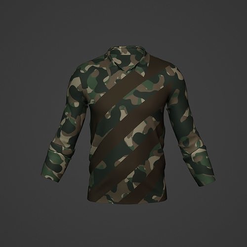 Military Soldier Clothing T-shirt Low-poly 3D model