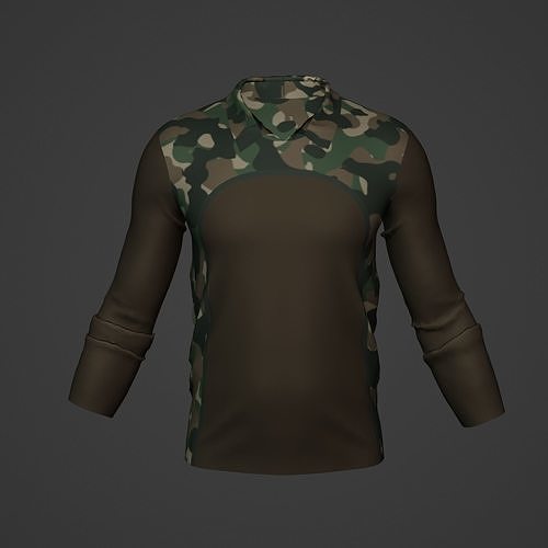 Military Soldier Clothing T-shirt Low-poly 3D model