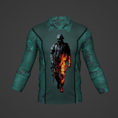 Military Soldier Clothing T-shirt Low-poly 3D model