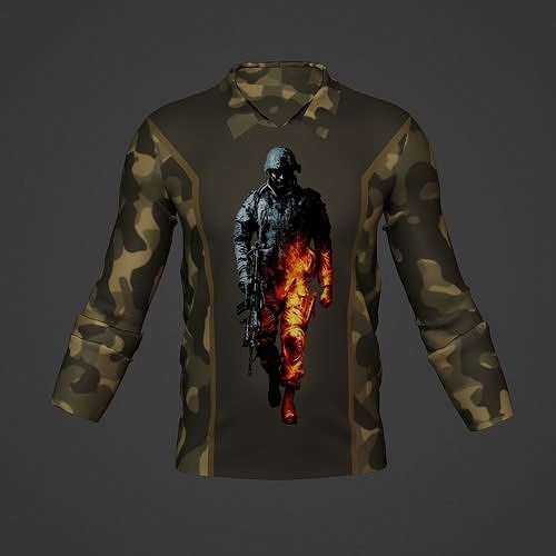 Military Soldier Clothing T-shirt Low-poly 3D model