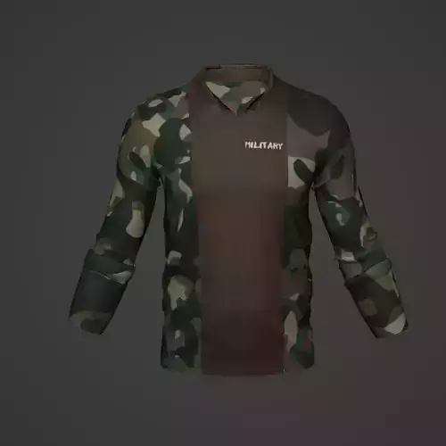 Military Soldier Clothing T-shirt Low-poly 3D model