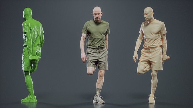Sushi Scout Man 005 RAW Scan 3D model