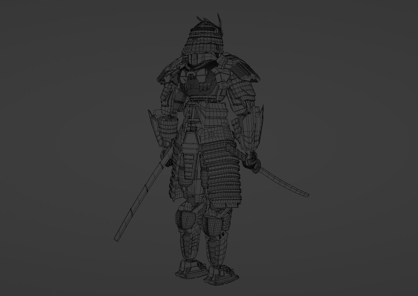 Samurai Sentinel 3D model_11