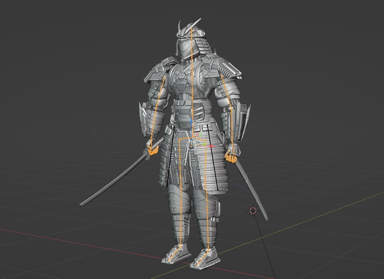 Samurai Sentinel 3D model_9