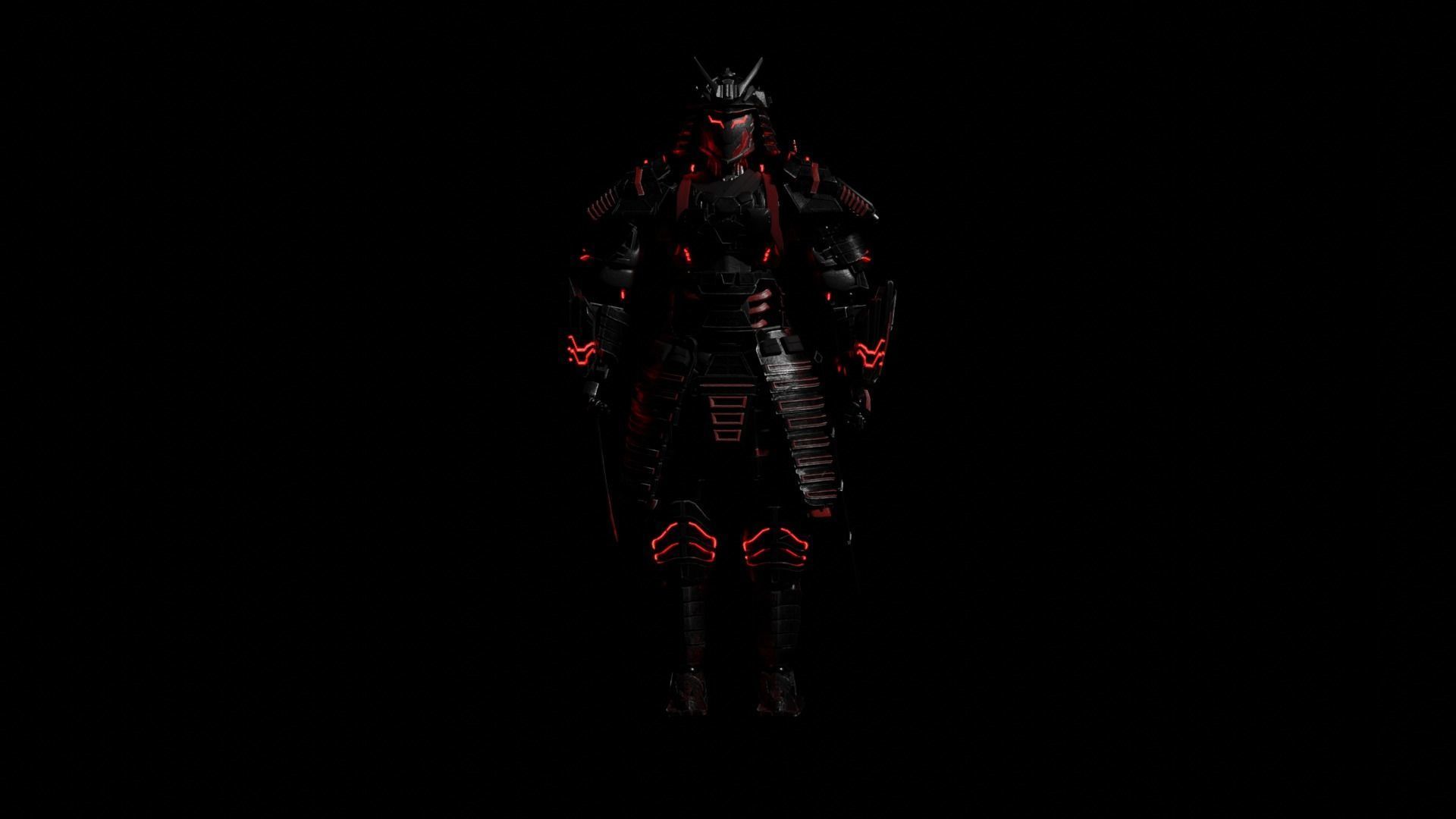 Samurai Sentinel 3D model_2