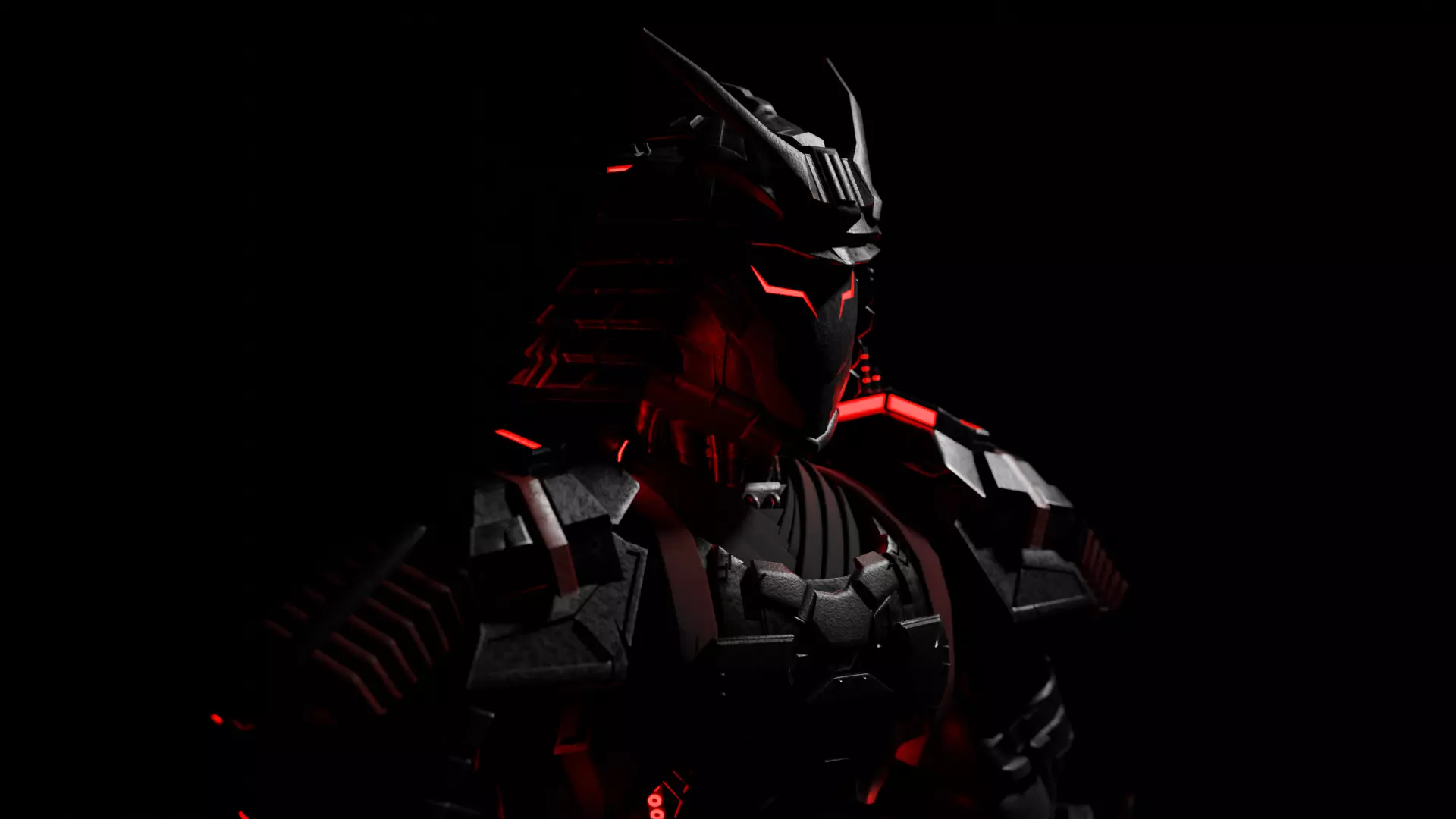 Samurai Sentinel 3D model_0