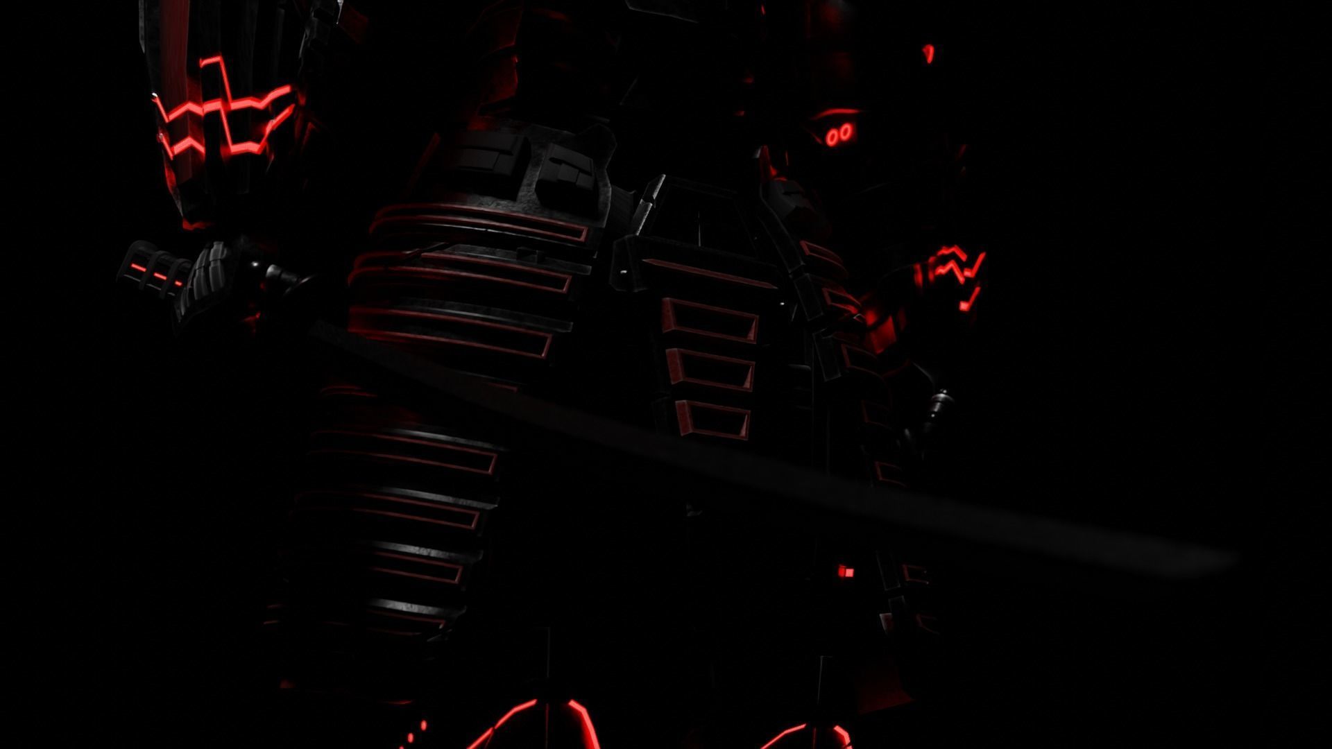 Samurai Sentinel 3D model_7