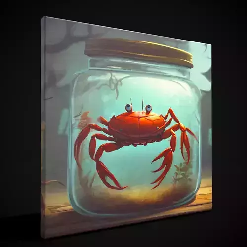 Crab in a Jar Painting