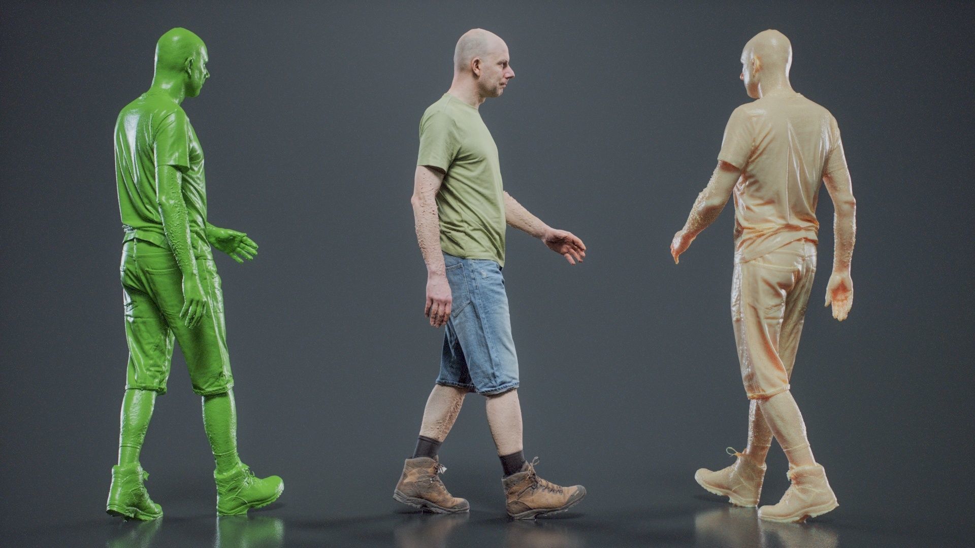 Summer Walking Man 002 RAW Scan 3D model_3