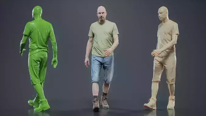 Summer Walking Man 002 RAW Scan