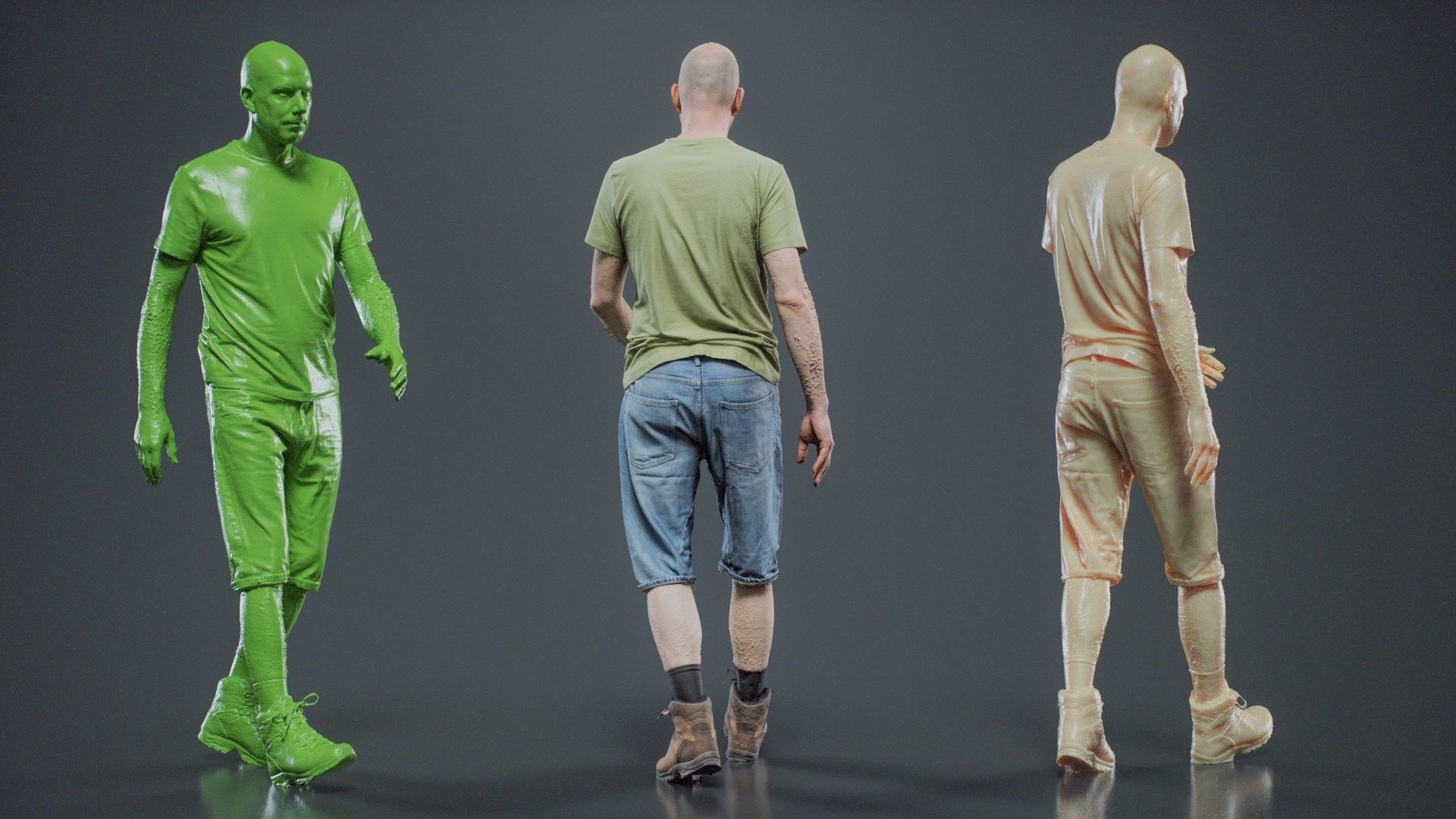 Summer Walking Man 002 RAW Scan 3D model_6