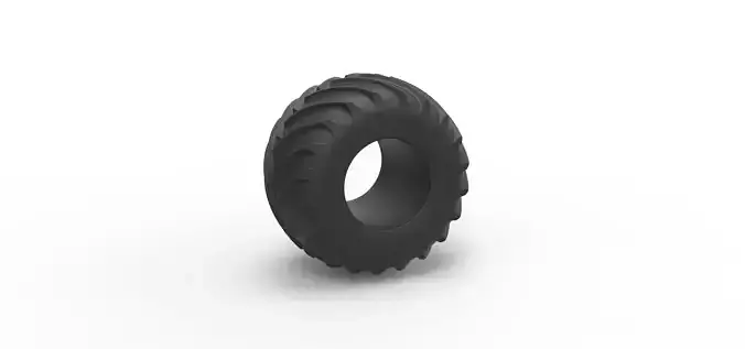 Monster Jam tire 32 Scale 1 to 25