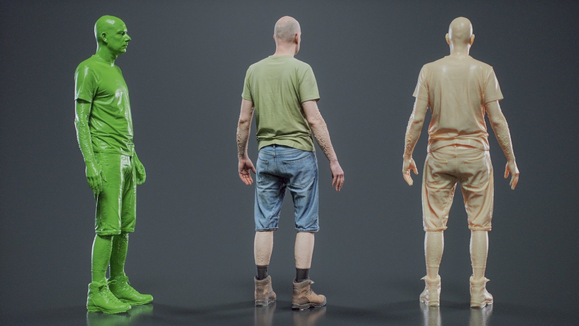 Summer Walking Man 001 RAW Scan 3D model_5