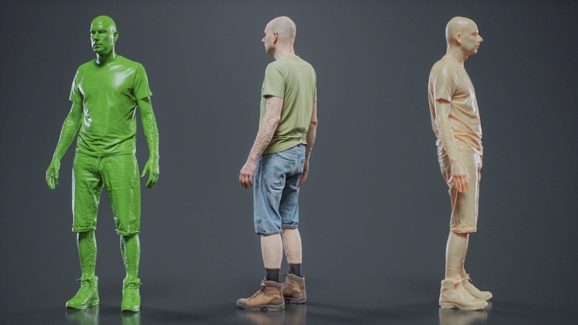 Summer Walking Man 001 RAW Scan 3D model_8