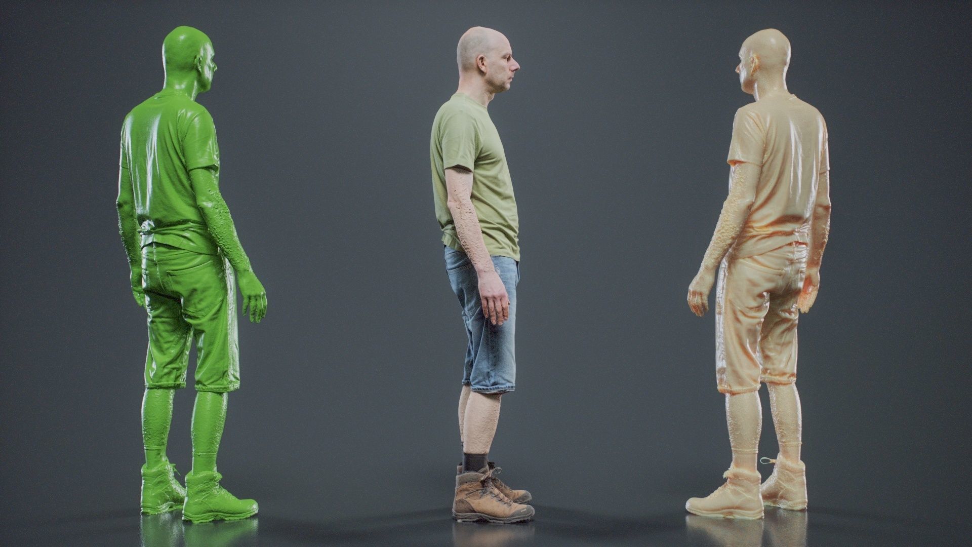 Summer Walking Man 001 RAW Scan 3D model_3