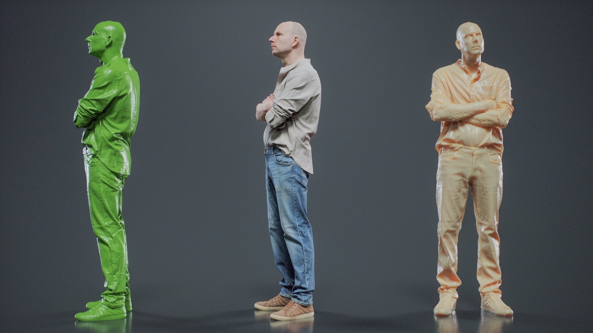 Sloppy Shirt Man 005 RAW Scan 3D model_10