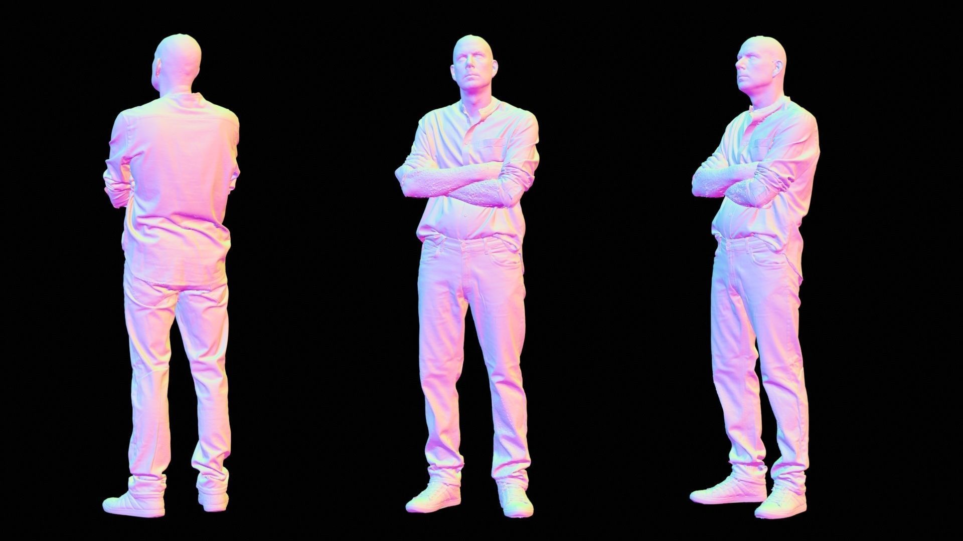 Sloppy Shirt Man 005 RAW Scan 3D model_13