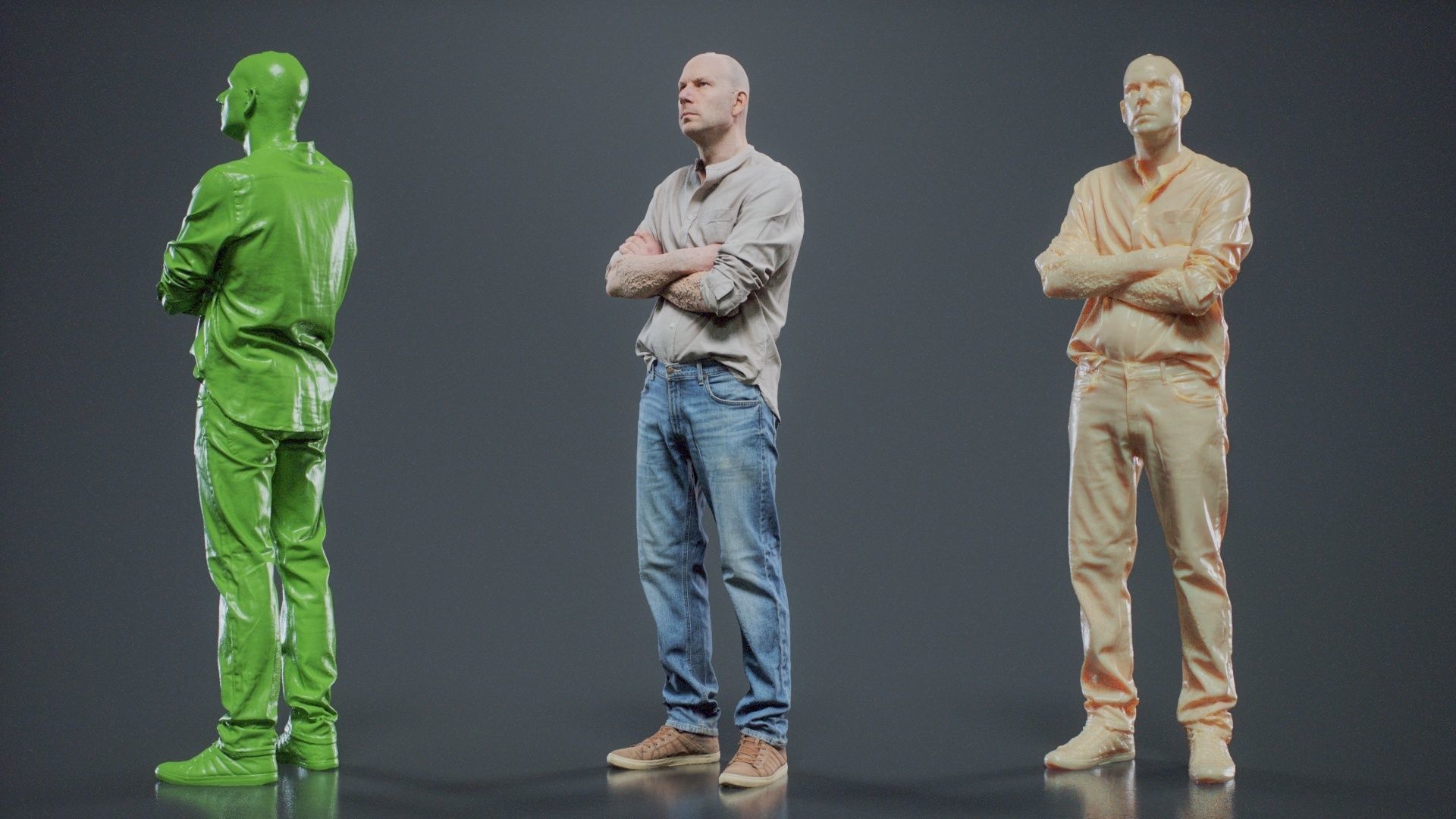 Sloppy Shirt Man 005 RAW Scan 3D model_11