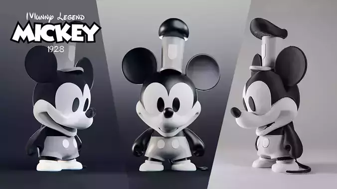 Munny Legend - Mickey 1928 - Articulated Artoy Figurine