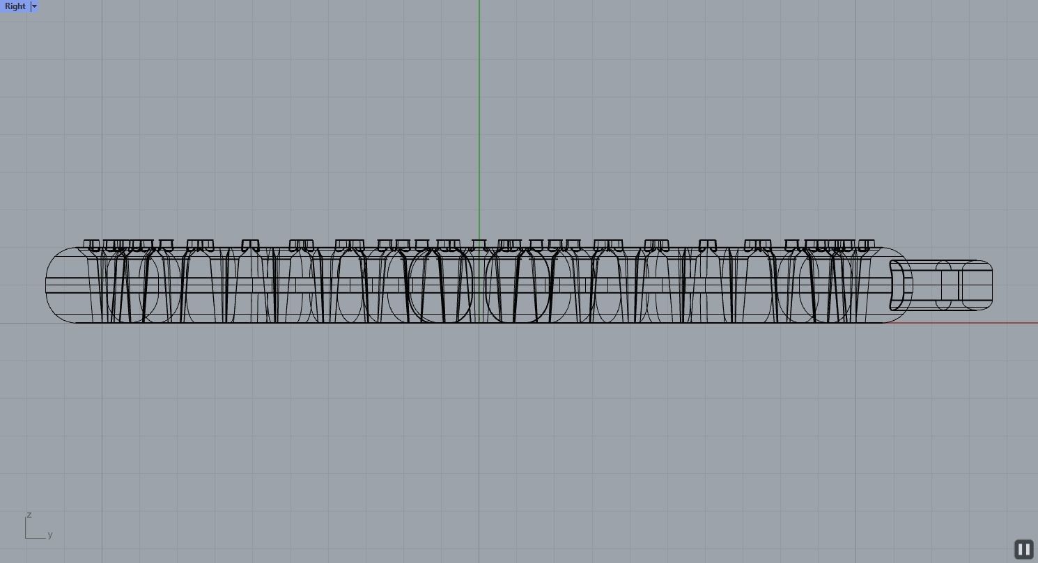 8 Shaped Earring with gems 3D print model_4