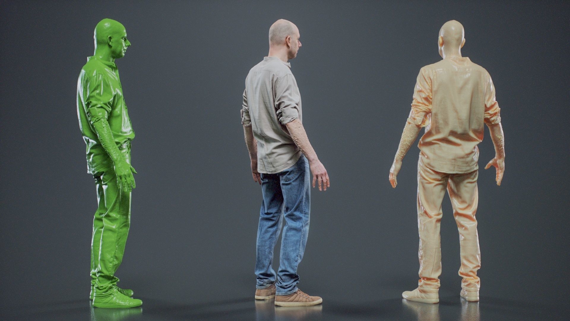 Sloppy Shirt Man 001 RAW Scan 3D model_4