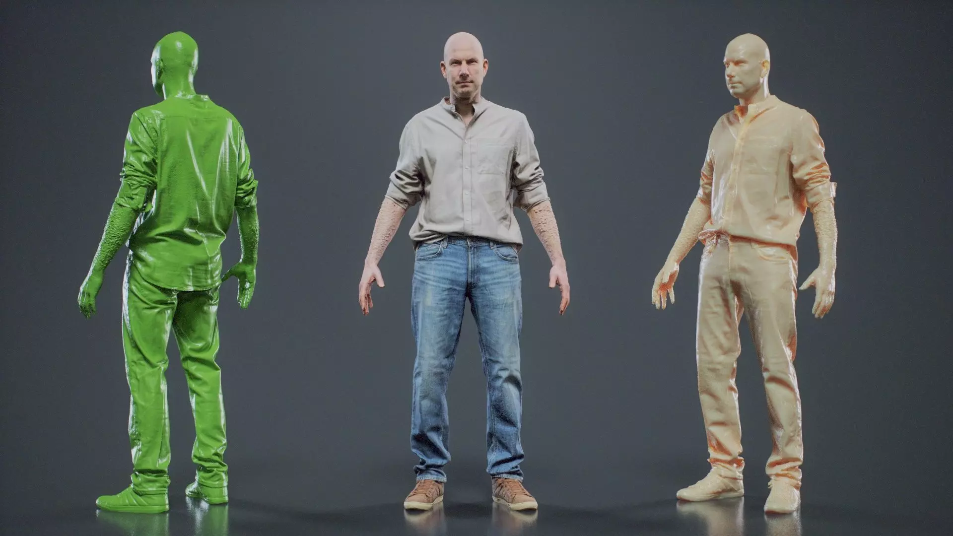 Sloppy Shirt Man 001 RAW Scan 3D model_0