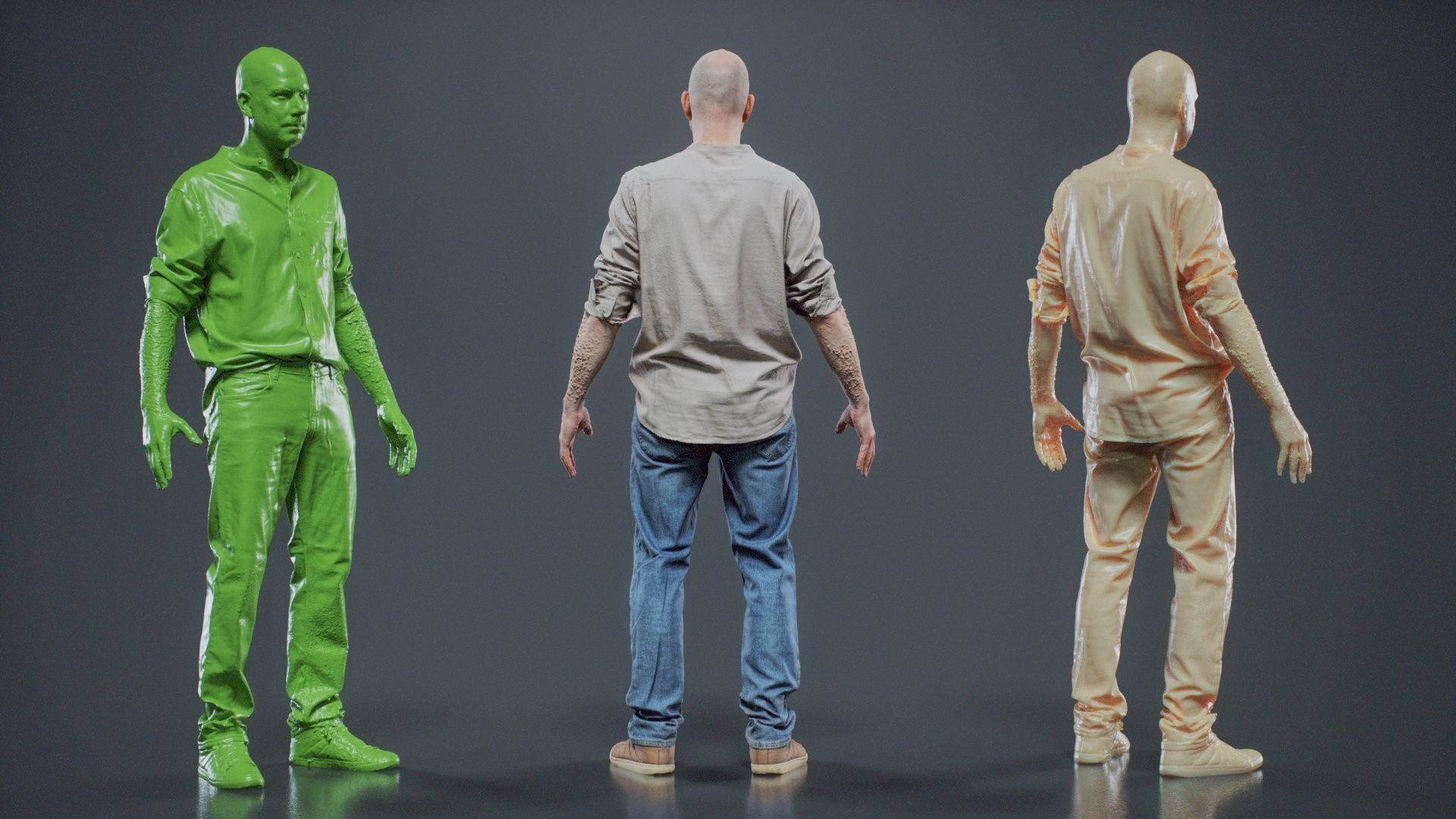 Sloppy Shirt Man 001 RAW Scan 3D model_6