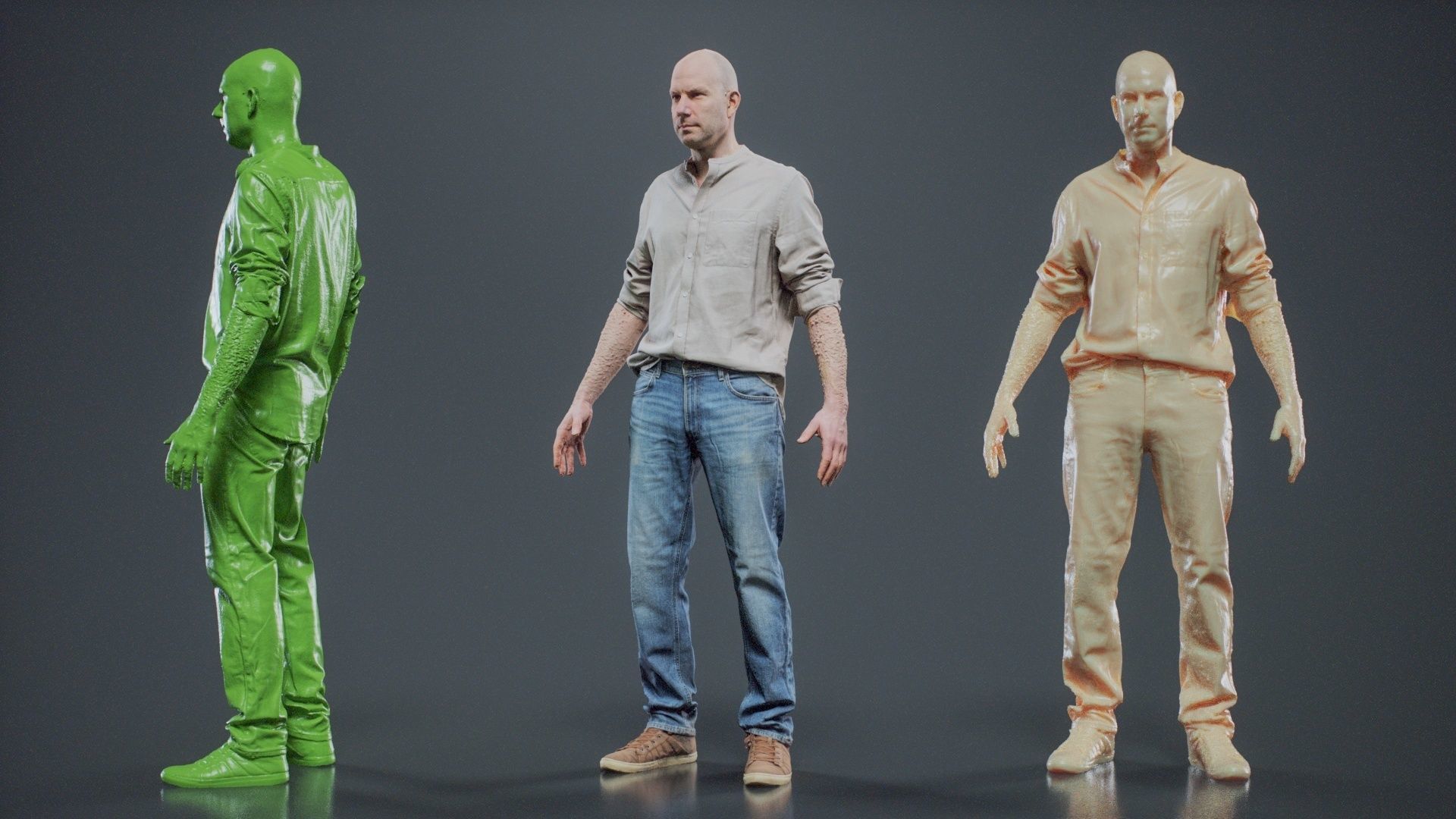 Sloppy Shirt Man 001 RAW Scan 3D model_11