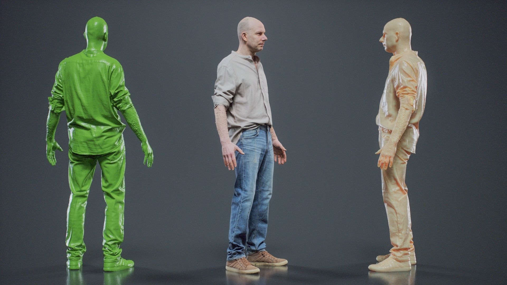 Sloppy Shirt Man 001 RAW Scan 3D model_2