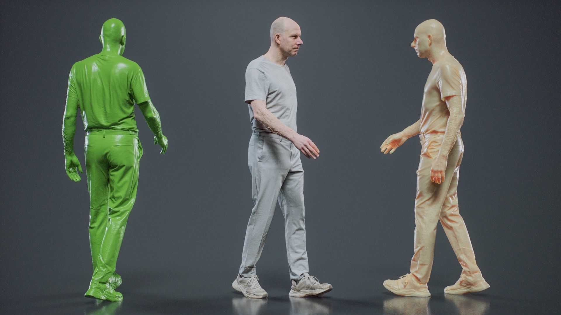 Man In White Walking 004 RAW Scan 3D model_2