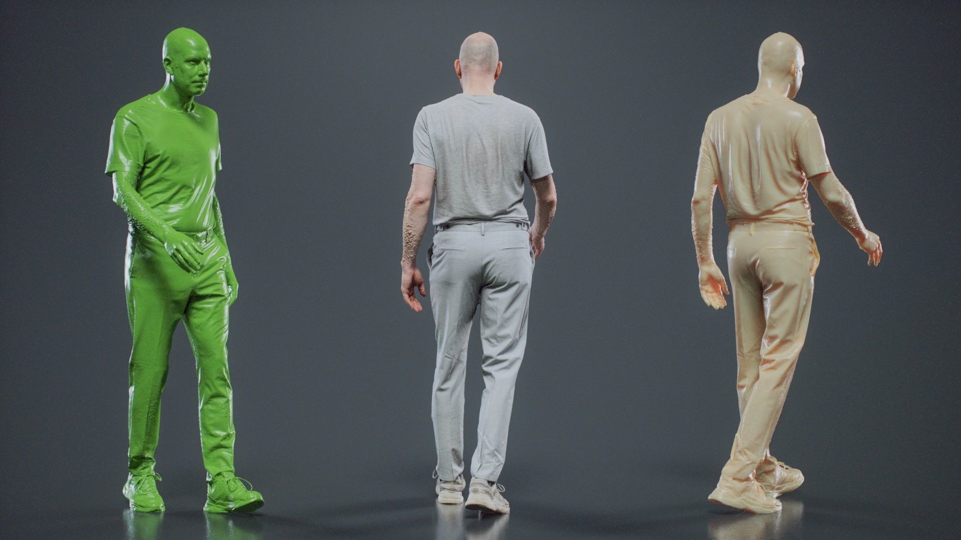 Man In White Walking 004 RAW Scan 3D model_6