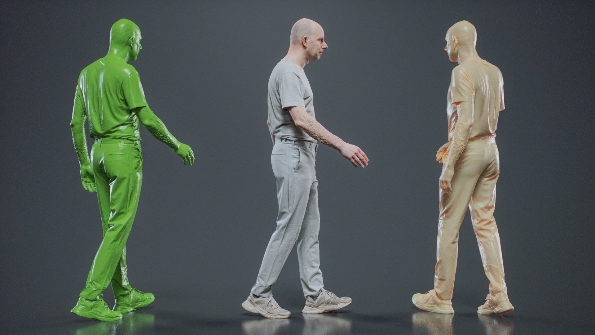 Man In White Walking 004 RAW Scan 3D model_3