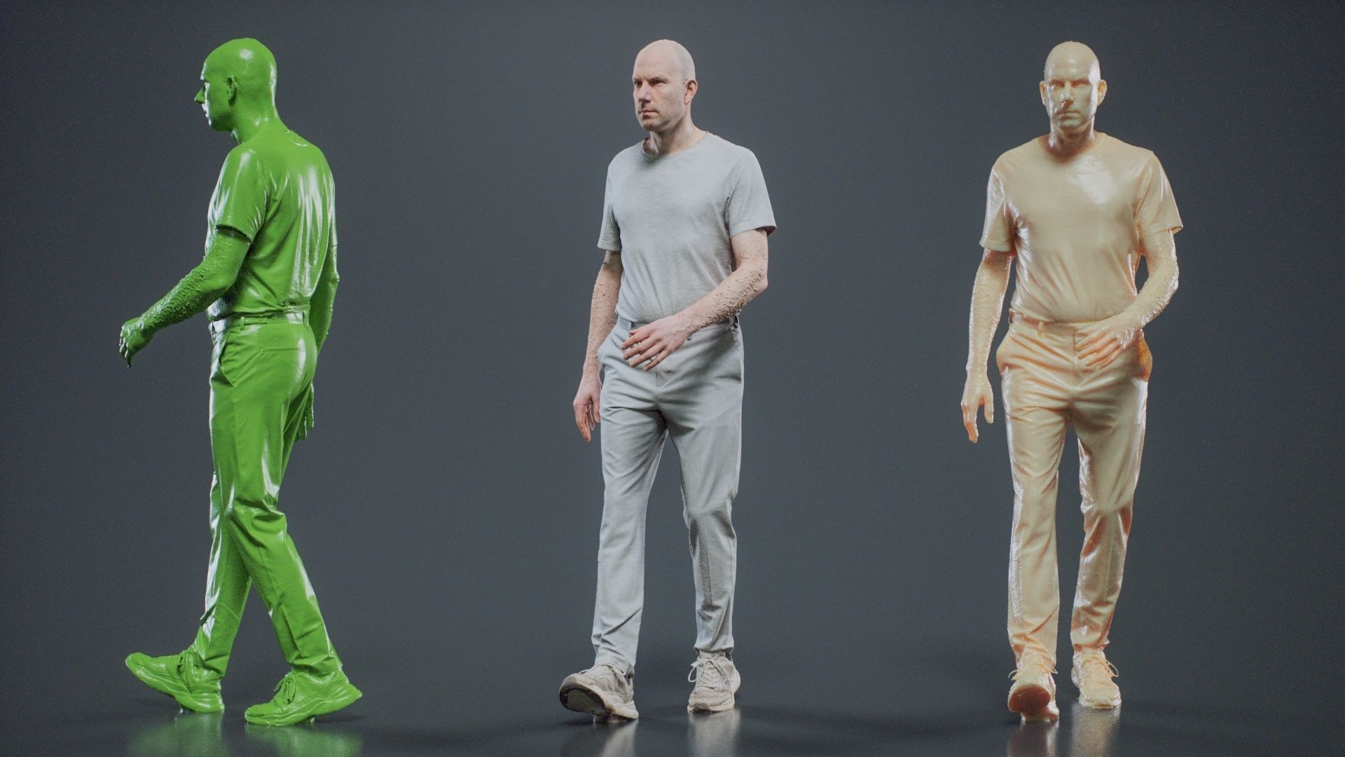 Man In White Walking 003 RAW Scan 3D model_11