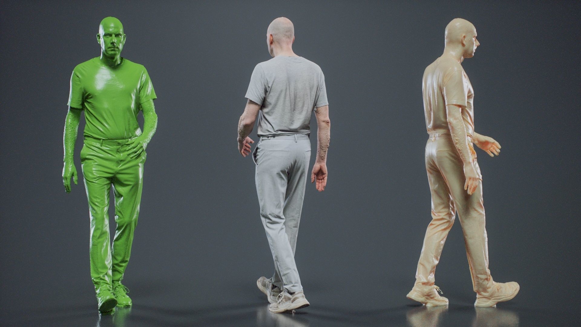 Man In White Walking 003 RAW Scan 3D model_7