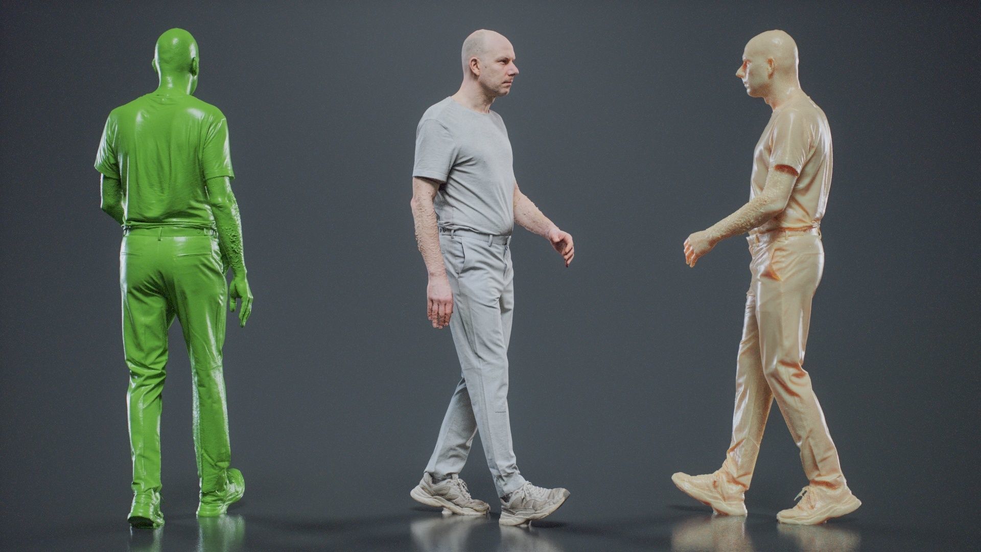 Man In White Walking 003 RAW Scan 3D model_2