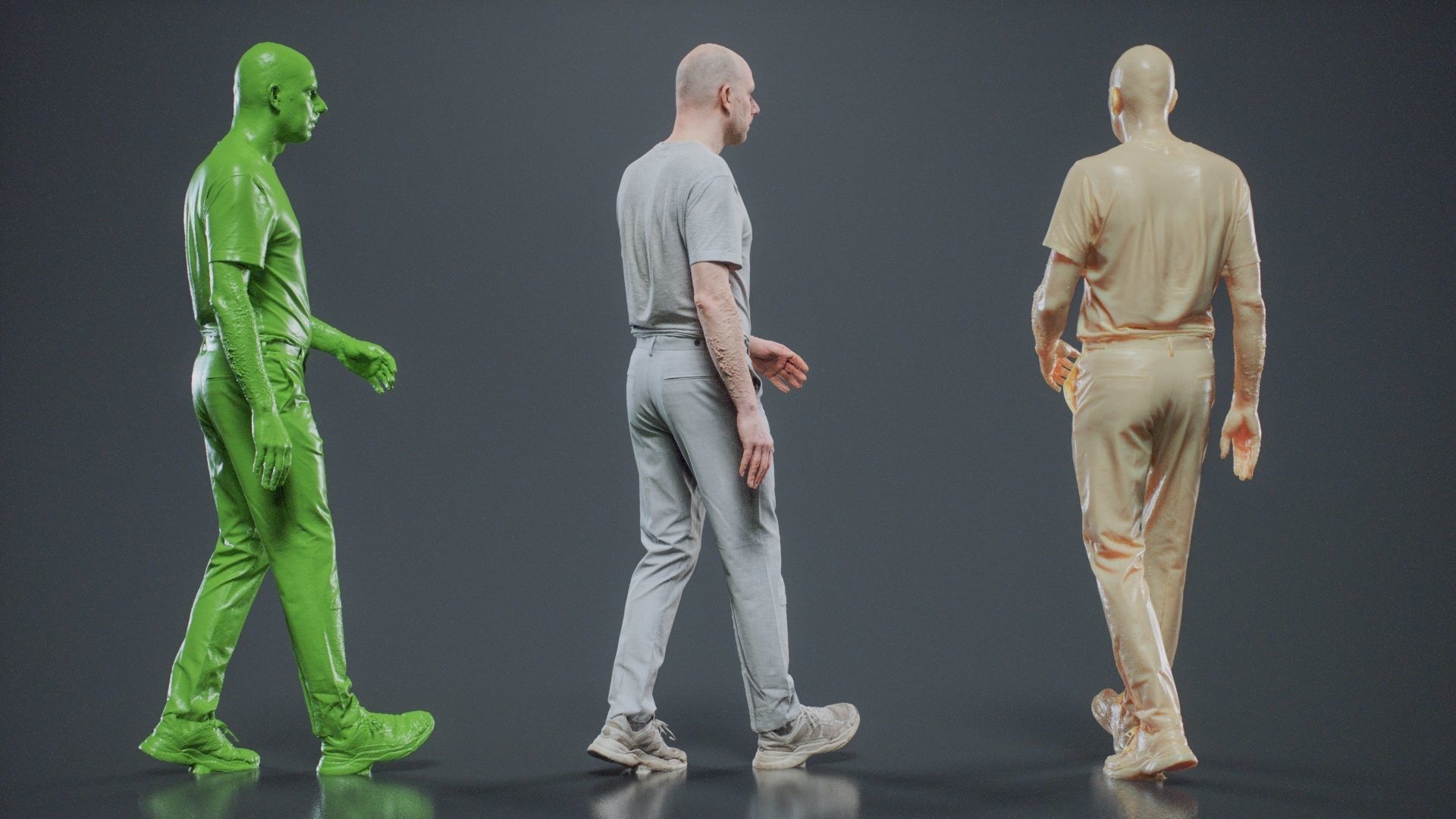 Man In White Walking 003 RAW Scan 3D model_4