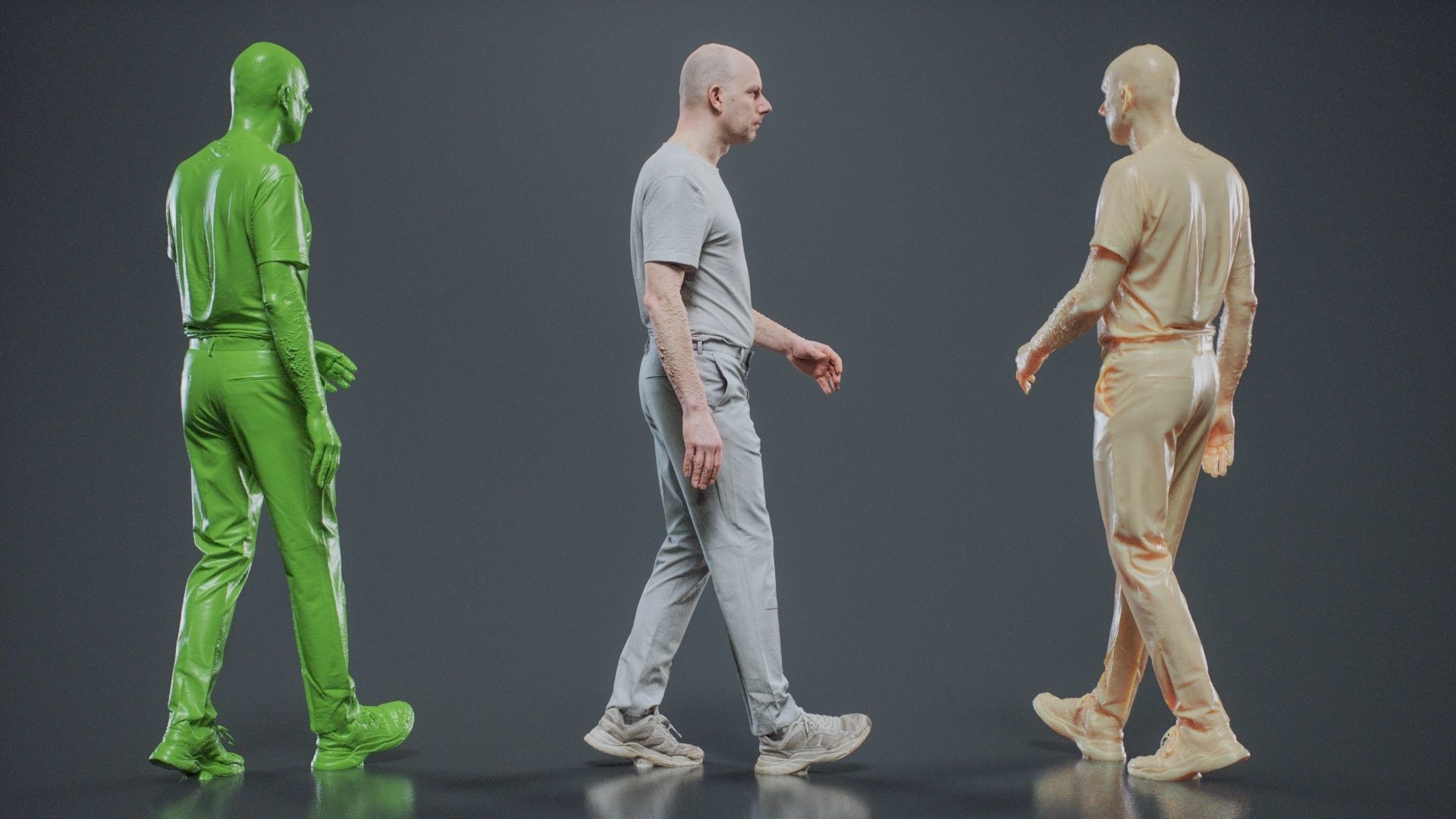 Man In White Walking 003 RAW Scan 3D model_3