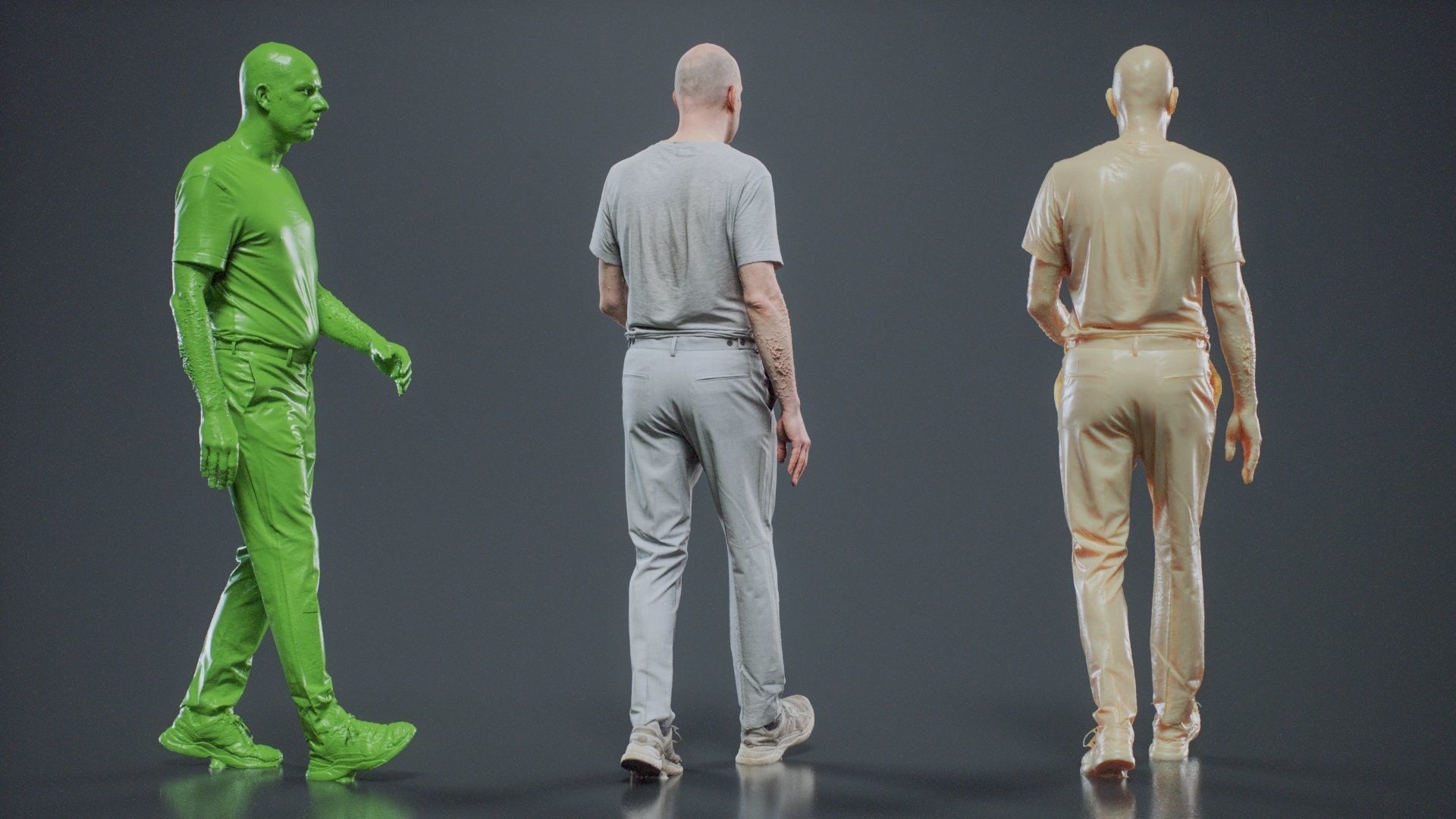 Man In White Walking 003 RAW Scan 3D model_5