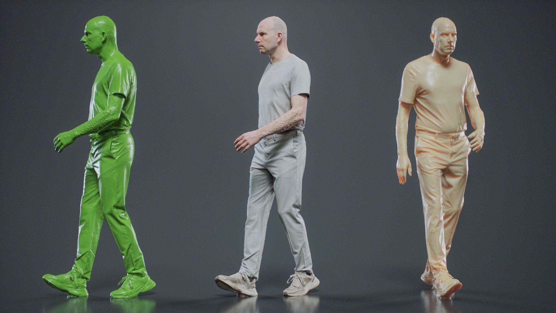 Man In White Walking 003 RAW Scan 3D model_10