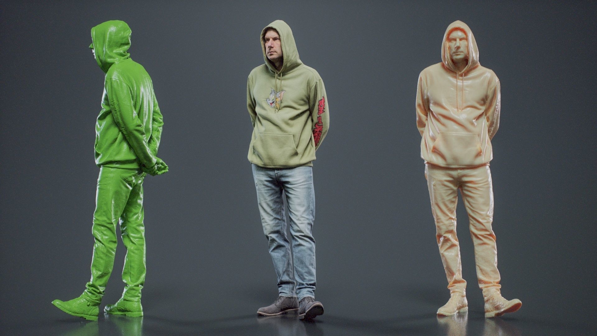 Green Hoodie Man 008 RAW Scan 3D model_11