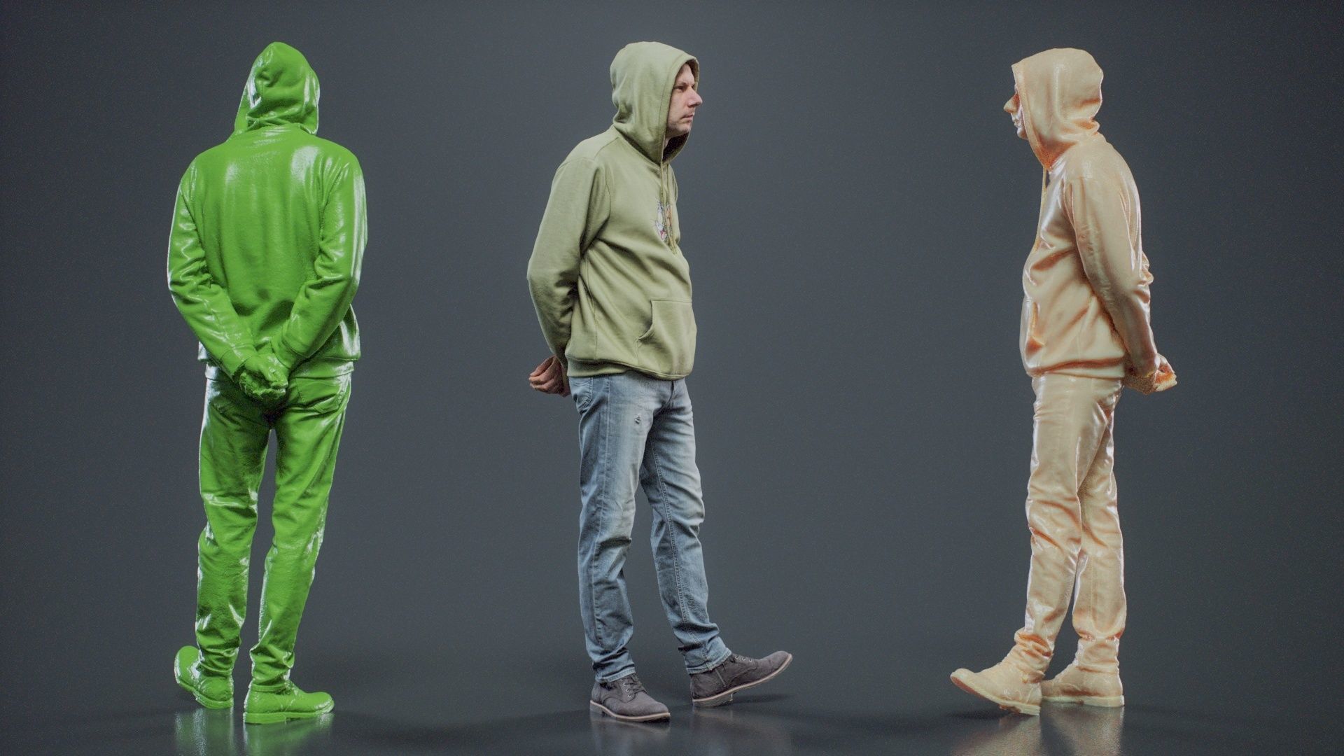 Green Hoodie Man 008 RAW Scan 3D model_2